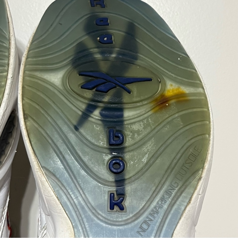 Reebok Question Mid White Pearlized Blue Toe - Allen Iverson - Size 11 GX0227 - Picture 13 of 15